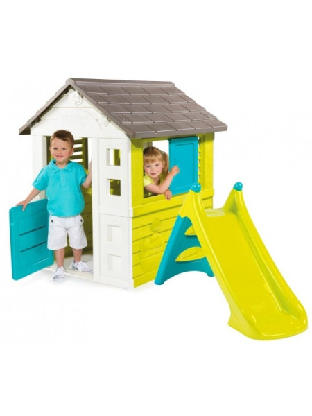 Домик для детей Славный Мейсон + горка 90см Домик для детей Славный Мейсон + горка 90см